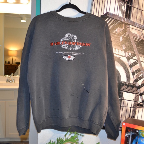Vintage 90s Harley Davidson crewneck sweatshirt - Picture 1 of 5